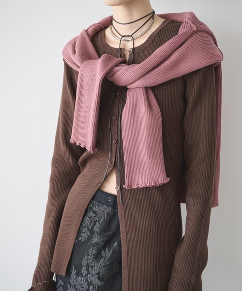 AIC.(エーアイシー)の「アウトシームリブメロートップス(ニット/セーター・レディース・ダークグリーン/ピンク/ブラウン/ブラック・FREE)」の21枚目の写真