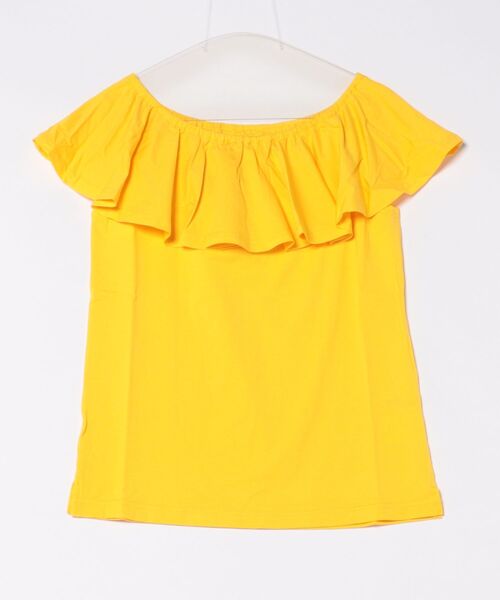 Maunaloa（マウナロア）の「【Maunaloa】ストレッチフリルトップス［NEW］（Tシャツ/カットソー・レディース・ホワイト/エメラルド/ブラック/イエロー・M/L）」の4枚目の写真