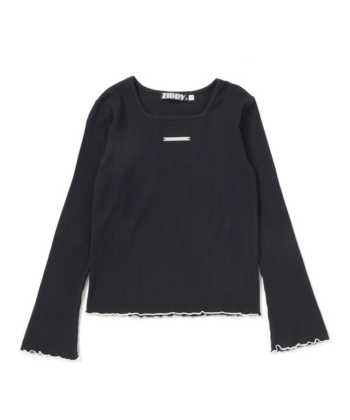 ZIDDY（ジディ）の「【 ニコ☆プチ 掲載 】メロウリブテレコ長袖Tシャツ(130~160cm)（Tシャツ/カットソー・キッズ・ベージュ/ブラック・140cm/150cm/FREE/130cm）」の11枚目の写真