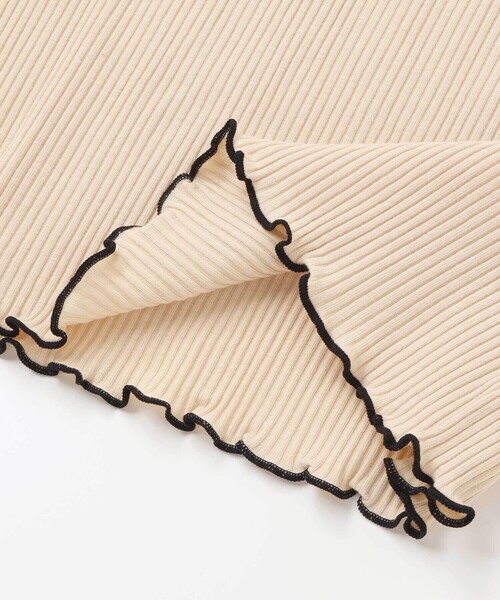 ZIDDY（ジディ）の「【 ニコ☆プチ 掲載 】メロウリブテレコ長袖Tシャツ(130~160cm)（Tシャツ/カットソー・キッズ・ベージュ/ブラック・140cm/150cm/FREE/130cm）」の19枚目の写真