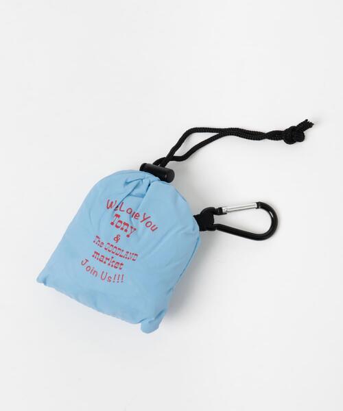 THE GOODLAND MARKET(ザグッドランドマーケット)の「TONY We Love You Bag(エコバッグ/サブバッグ・メンズ・ライトブルー・ONE)」の10枚目の写真