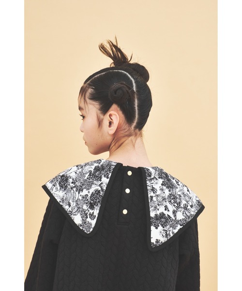 maarook（マルーク）の「ケーブル接結ノスタルジックワンピース（ワンピース・キッズ・ブラック・90cm/110cm/100cm/120cm/130cm）」の7枚目の写真