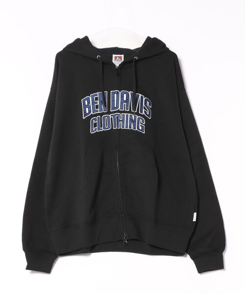 BEN DAVIS(ベンデイビス)の「【BEN DAVIS/ベンデイビス】カレッジロゴ レタードロゴ ダンボールフルジップパーカー フーディー スウェットライク 秋服(パーカー・メンズ・チャコールグレー/ネイビー/ブラック・X-LARGE/MEDIUM/LARGE)」の6枚目の写真