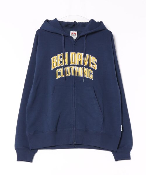 BEN DAVIS(ベンデイビス)の「【BEN DAVIS/ベンデイビス】カレッジロゴ レタードロゴ ダンボールフルジップパーカー フーディー スウェットライク 秋服(パーカー・メンズ・チャコールグレー/ネイビー/ブラック・X-LARGE/MEDIUM/LARGE)」の8枚目の写真