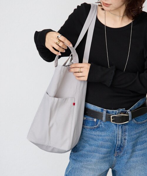 RIVE DROITE（リヴドロワ）の「【MONN.:.(モン)】2WAY TOTE BAG（トートバッグ・レディース・グレー/ベージュ・FREE）」の5枚目の写真