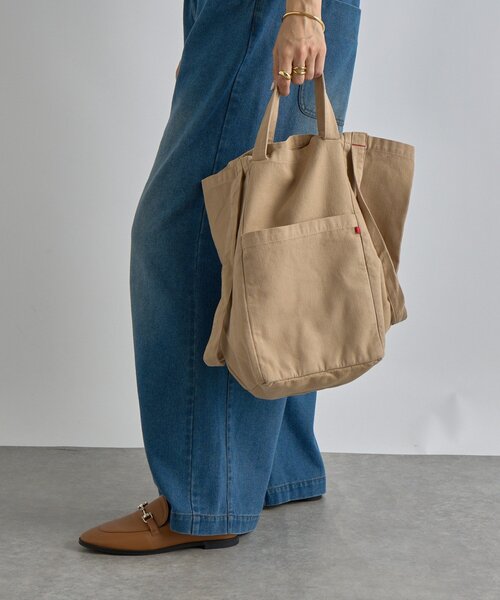 RIVE DROITE（リヴドロワ）の「【MONN.:.(モン)】2WAY TOTE BAG（トートバッグ・レディース・グレー/ベージュ・FREE）」の10枚目の写真
