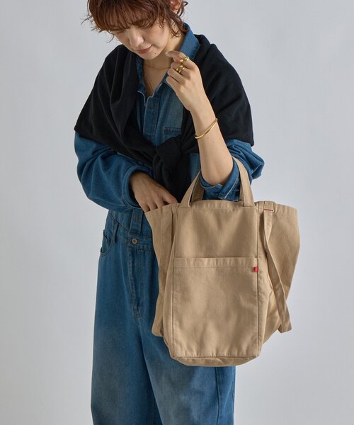RIVE DROITE（リヴドロワ）の「【MONN.:.(モン)】2WAY TOTE BAG（トートバッグ・レディース・グレー/ベージュ・FREE）」の11枚目の写真