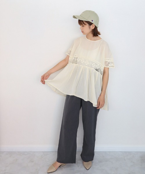 Champion（チャンピオン）の「Championウォッシュツイルハイキャップ（キャップ・レディース・チャコール/ミント/アイボリー・FREE）」の12枚目の写真