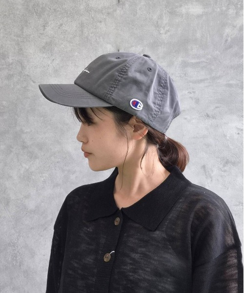 Champion（チャンピオン）の「Championウォッシュツイルハイキャップ（キャップ・レディース・チャコール/ミント/アイボリー・FREE）」の7枚目の写真