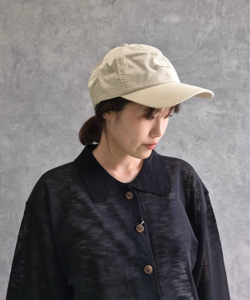 Champion（チャンピオン）の「Championウォッシュツイルハイキャップ（キャップ・レディース・チャコール/ミント/アイボリー・FREE）」の4枚目の写真