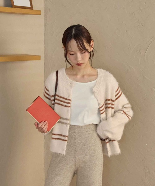 CHAN ME(チャンミ)の「ツイストラインニットパンツ(その他パンツ・レディース・ブラウン/ベージュ/ブラック/グレー・SMALL/MEDIUM/LARGE/X-LARGE)」の15枚目の写真