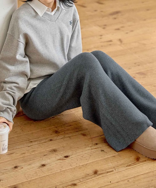 CHAN ME(チャンミ)の「ツイストラインニットパンツ(その他パンツ・レディース・ブラウン/ベージュ/ブラック/グレー・SMALL/MEDIUM/LARGE/X-LARGE)」の20枚目の写真