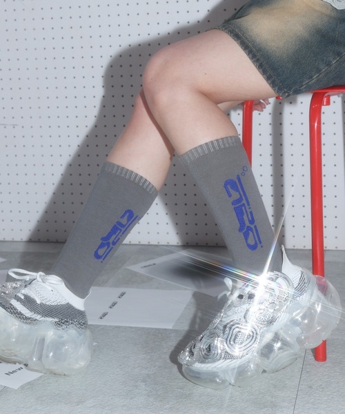 a2o(エーツーオー)の「【a2o】ロゴソックス(ソックス/靴下・メンズ・グレー・25-27CM/22-24cm)」の1枚目の写真