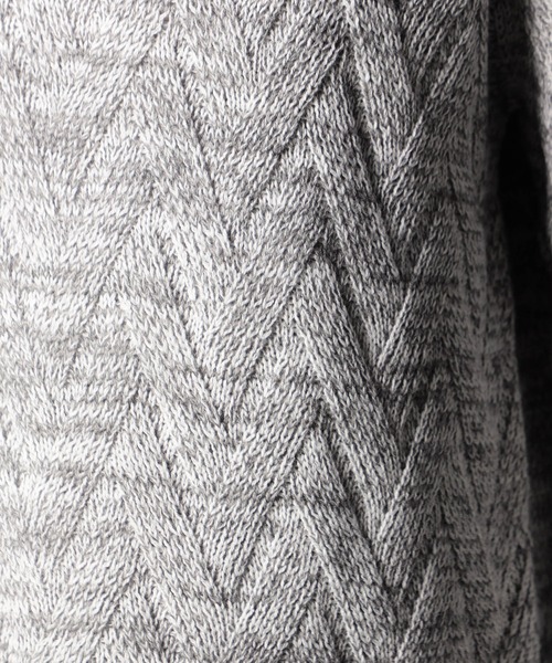 NICOLE CLUB FOR MEN（ニコルクラブフォーメン）の「ハーフジッププルオーバーニット（ニット/セーター・メンズ・ブラック/オフホワイト/ブルー系/ホワイト系・MEDIUM/X-LARGE/LARGE）」の15枚目の写真