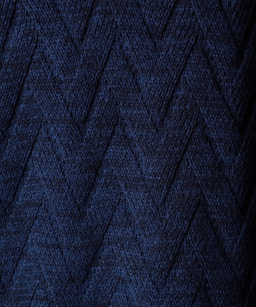 NICOLE CLUB FOR MEN（ニコルクラブフォーメン）の「ハーフジッププルオーバーニット（ニット/セーター・メンズ・ブラック/オフホワイト/ブルー系/ホワイト系・MEDIUM/X-LARGE/LARGE）」の17枚目の写真