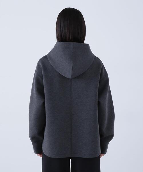 NATURAL BEAUTY BASIC（ナチュラルビューティーベーシック）の「◇テントラインダンボールパーカー（パーカー・レディース・ブラウン/オフホワイト/チャコールグレー・FREE）」の12枚目の写真