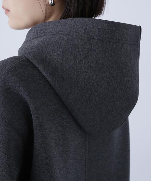 NATURAL BEAUTY BASIC（ナチュラルビューティーベーシック）の「◇テントラインダンボールパーカー（パーカー・レディース・ブラウン/オフホワイト/チャコールグレー・FREE）」の13枚目の写真