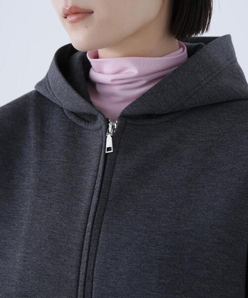 NATURAL BEAUTY BASIC（ナチュラルビューティーベーシック）の「◇テントラインダンボールパーカー（パーカー・レディース・ブラウン/オフホワイト/チャコールグレー・FREE）」の14枚目の写真