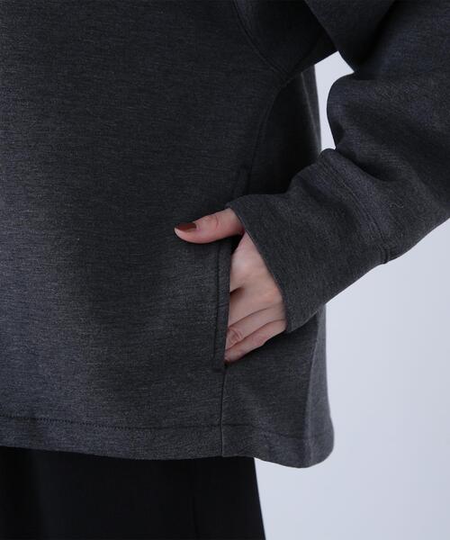 NATURAL BEAUTY BASIC（ナチュラルビューティーベーシック）の「◇テントラインダンボールパーカー（パーカー・レディース・ブラウン/オフホワイト/チャコールグレー・FREE）」の16枚目の写真