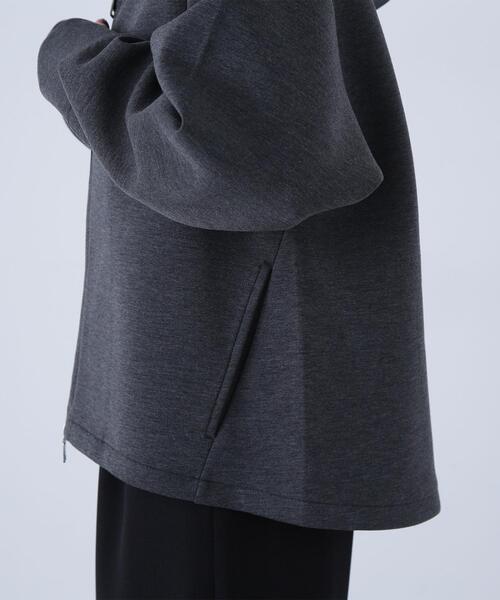 NATURAL BEAUTY BASIC（ナチュラルビューティーベーシック）の「◇テントラインダンボールパーカー（パーカー・レディース・ブラウン/オフホワイト/チャコールグレー・FREE）」の19枚目の写真