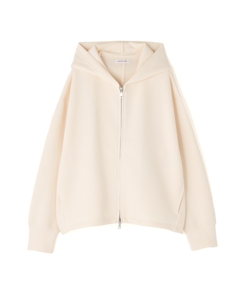 NATURAL BEAUTY BASIC（ナチュラルビューティーベーシック）の「◇テントラインダンボールパーカー（パーカー・レディース・ブラウン/オフホワイト/チャコールグレー・FREE）」の6枚目の写真