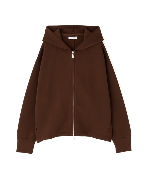 NATURAL BEAUTY BASIC（ナチュラルビューティーベーシック）の「◇テントラインダンボールパーカー（パーカー・レディース・ブラウン/オフホワイト/チャコールグレー・FREE）」の8枚目の写真