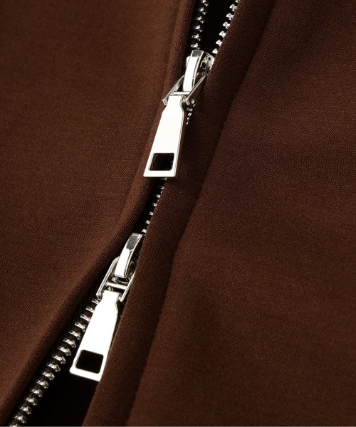 NATURAL BEAUTY BASIC（ナチュラルビューティーベーシック）の「◇テントラインダンボールパーカー（パーカー・レディース・ブラウン/オフホワイト/チャコールグレー・FREE）」の9枚目の写真