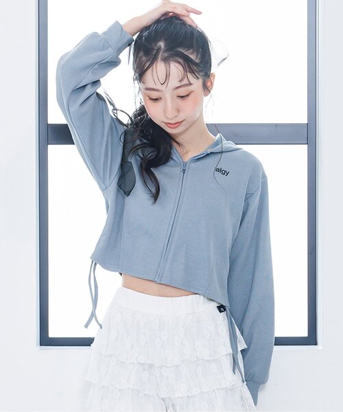 algy(アルジー)の「ウィッシュコアパーカー(パーカー・キッズ・サックスブルー/カーキ/チャコール・SMALL/MEDIUM/X-SMALL/XX-SMALL)」の3枚目の写真