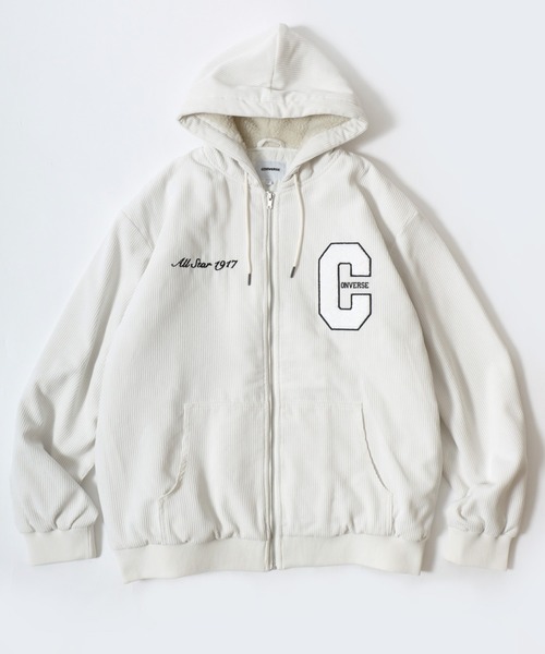 セール】CONVERSE/コンバース オーバーサイズ コーデュロイ フード裏 