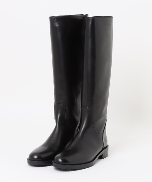 inter-chaussures（インターショシュール）の「【INTER-CHAUSSURES】ラウンドトウバックジップジョッキーブーツ(I53213)（ブーツ・レディース・ブラック系その他/ダークブラウン/ブラック・38/37/36/35）」の5枚目の写真