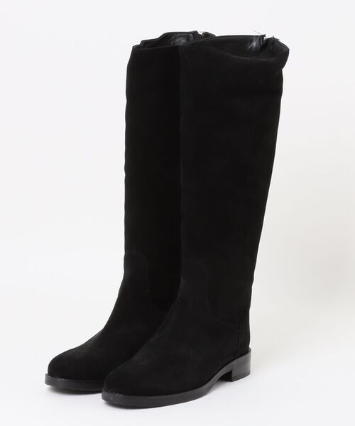 inter-chaussures（インターショシュール）の「【INTER-CHAUSSURES】ラウンドトウバックジップジョッキーブーツ(I53213)（ブーツ・レディース・ブラック系その他/ダークブラウン/ブラック・38/37/36/35）」の4枚目の写真