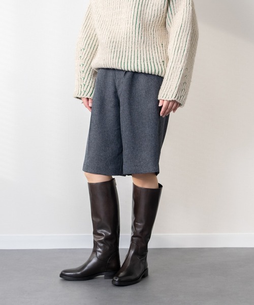 inter-chaussures（インターショシュール）の「【INTER-CHAUSSURES】ラウンドトウバックジップジョッキーブーツ(I53213)（ブーツ・レディース・ブラック系その他/ダークブラウン/ブラック・38/37/36/35）」の11枚目の写真