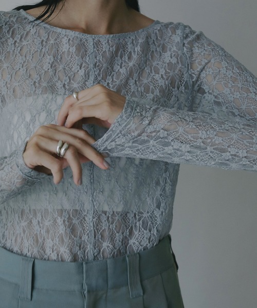 2WAY LACE TOPS（Tシャツ/カットソー）｜MANOF（マノフ）の
