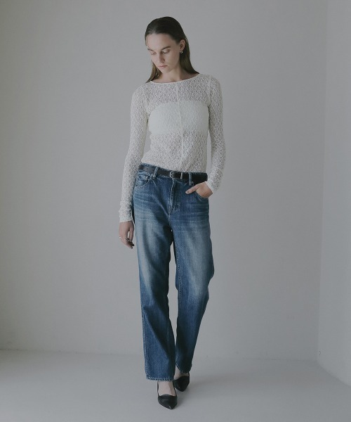 MANOF（マノフ）の「2WAY LACE TOPS（Tシャツ/カットソー・レディース・ホワイト/ブルー/ブラック・F）」の16枚目の写真
