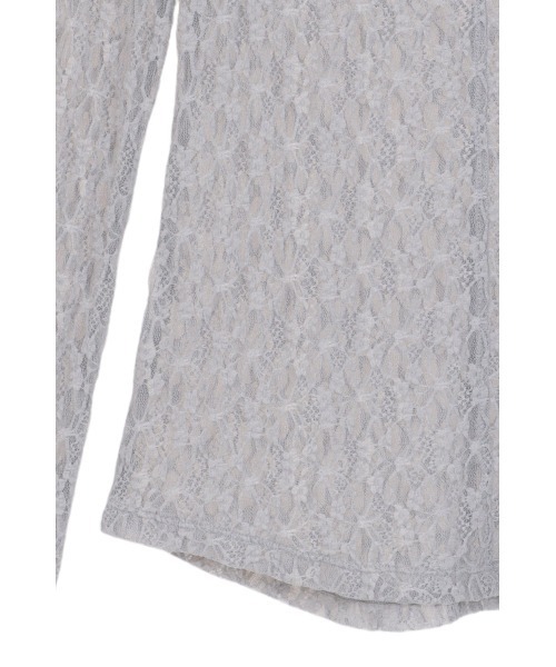 MANOF（マノフ）の「2WAY LACE TOPS（Tシャツ/カットソー・レディース・ホワイト/ブルー/ブラック・F）」の6枚目の写真