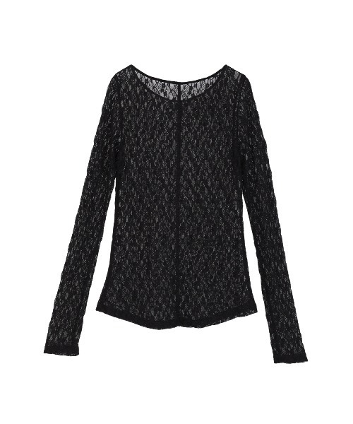 MANOF（マノフ）の「2WAY LACE TOPS（Tシャツ/カットソー・レディース・ホワイト/ブルー/ブラック・F）」の9枚目の写真