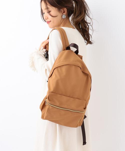 Another Edition(アナザーエディション)の「ジップリュック/AEBC ZIP RUCK◆(バックパック/リュック・レディース・ベージュ/ブラック/ネイビー・フリー)」の1枚目の写真