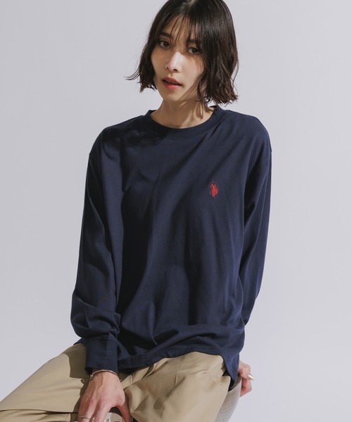 U.S. POLO ASSN.(ユーエスポロアッスン)の「U.S. POLO ASSN./ユーエスポロアッスン ロングスリーブTシャツ(Tシャツ/カットソー・メンズ・ネイビー/ブラック/グレー/オフホワイト・L/M/S)」の4枚目の写真