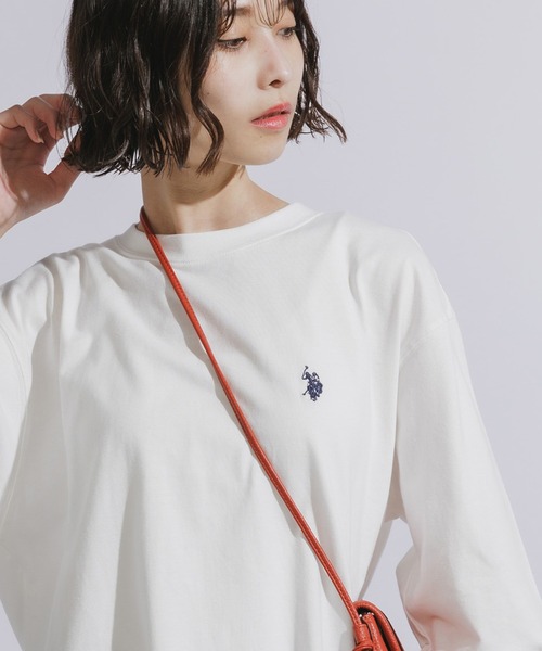 U.S. POLO ASSN.(ユーエスポロアッスン)の「U.S. POLO ASSN./ユーエスポロアッスン ロングスリーブTシャツ(Tシャツ/カットソー・メンズ・ネイビー/ブラック/グレー/オフホワイト・L/M/S)」の2枚目の写真