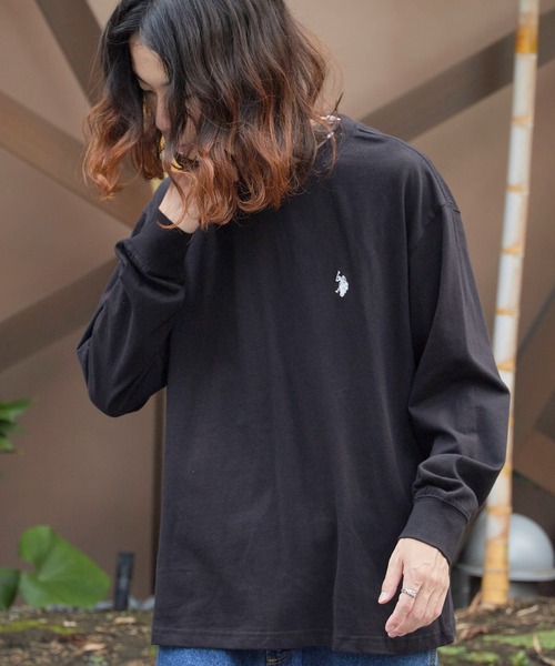 U.S. POLO ASSN.(ユーエスポロアッスン)の「U.S. POLO ASSN./ユーエスポロアッスン ロングスリーブTシャツ(Tシャツ/カットソー・メンズ・ネイビー/ブラック/グレー/オフホワイト・L/M/S)」の12枚目の写真
