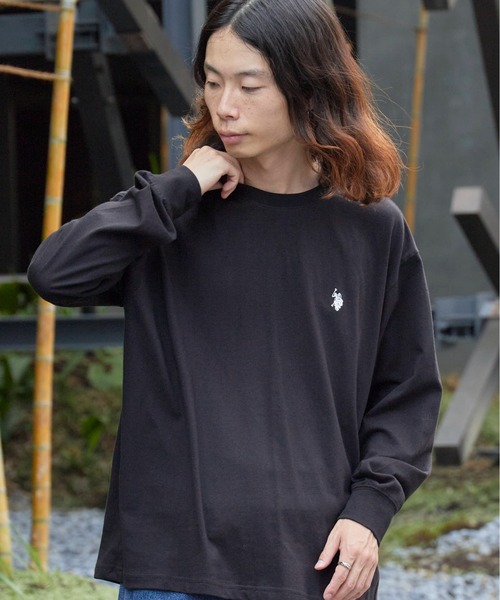 U.S. POLO ASSN.(ユーエスポロアッスン)の「U.S. POLO ASSN./ユーエスポロアッスン ロングスリーブTシャツ(Tシャツ/カットソー・メンズ・ネイビー/ブラック/グレー/オフホワイト・L/M/S)」の14枚目の写真