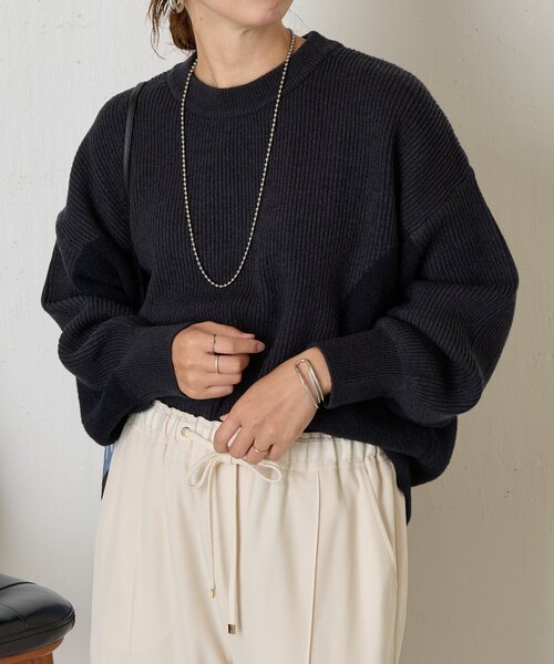 異素材配色ニット（ニット/セーター）｜Jena espace merveilleux  