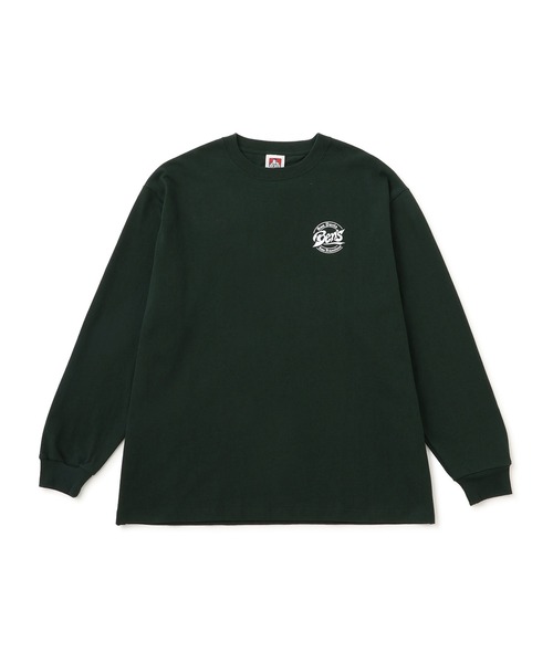 BEN DAVIS(ベンデイビス)の「【BENDAVIS/ベンデイビス】サークルロゴロングスリーブTシャツ(Tシャツ/カットソー・メンズ・ホワイト/チャコールグレー/グリーン・L/LL/M)」の3枚目の写真
