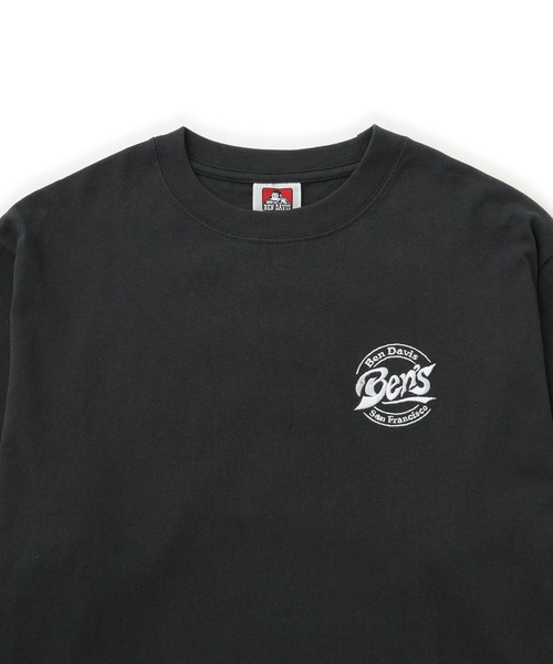 BEN DAVIS(ベンデイビス)の「【BENDAVIS/ベンデイビス】サークルロゴロングスリーブTシャツ(Tシャツ/カットソー・メンズ・ホワイト/チャコールグレー/グリーン・L/LL/M)」の8枚目の写真