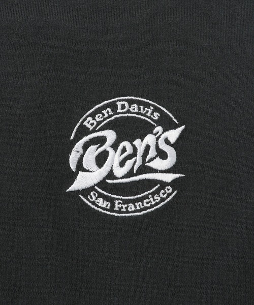 BEN DAVIS(ベンデイビス)の「【BENDAVIS/ベンデイビス】サークルロゴロングスリーブTシャツ(Tシャツ/カットソー・メンズ・ホワイト/チャコールグレー/グリーン・L/LL/M)」の6枚目の写真