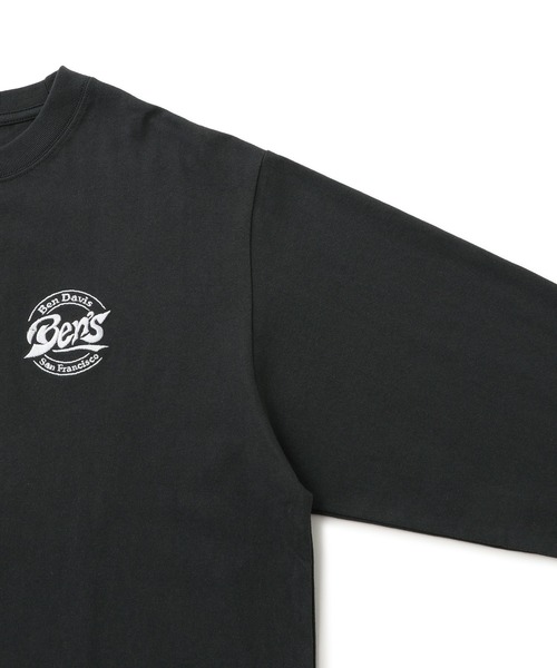 BEN DAVIS(ベンデイビス)の「【BENDAVIS/ベンデイビス】サークルロゴロングスリーブTシャツ(Tシャツ/カットソー・メンズ・ホワイト/チャコールグレー/グリーン・L/LL/M)」の7枚目の写真