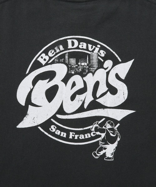 BEN DAVIS(ベンデイビス)の「【BENDAVIS/ベンデイビス】サークルロゴロングスリーブTシャツ(Tシャツ/カットソー・メンズ・ホワイト/チャコールグレー/グリーン・L/LL/M)」の5枚目の写真