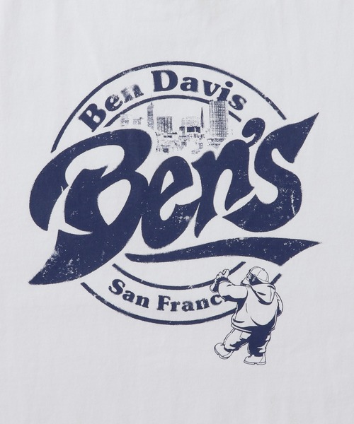 BEN DAVIS(ベンデイビス)の「【BENDAVIS/ベンデイビス】サークルロゴロングスリーブTシャツ(Tシャツ/カットソー・メンズ・ホワイト/チャコールグレー/グリーン・L/LL/M)」の16枚目の写真