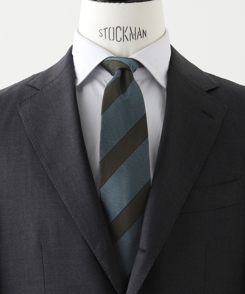 EDIFICE（エディフィス）の「Holliday & Brown(ホリデー & ブラウン) Bold ストライプ タイ（ネクタイ・メンズ・ブラウン系その他/ダークブルー・FREE）」の2枚目の写真