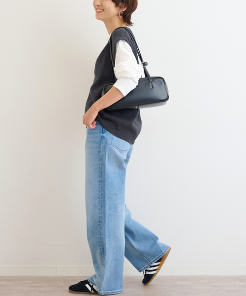 JOURNAL STANDARD relume(ジャーナルスタンダード レリューム)の「コットンカシミヤミックスVベスト(ベスト・レディース・チャコールグレー/ブラウン・FREE)」の10枚目の写真